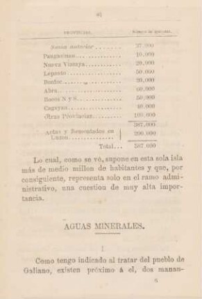 Aguas minerales