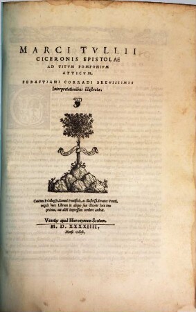 Marci Tvllii Ciceronis Epistolae Ad Titvm Pomponivm Atticvm
