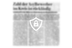 Zahl der Asylbewerber im Kreis rückläufig