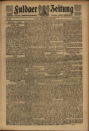 Dritte Ausgabe vom Samstag, den 04. Juli 1908.