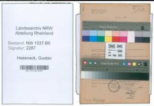 Entnazifizierung Gustav Hasenack , geb. 10.12.1893 (Einkaeufer)