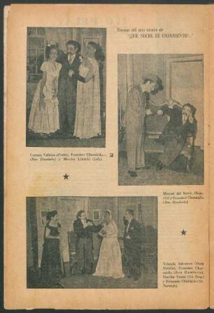 Escenas del acto tercero de "¡Que noche de casamiento!.."