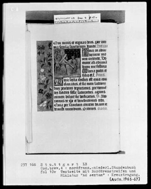 Stundenbuch — Kreuztragung, Folio 10verso