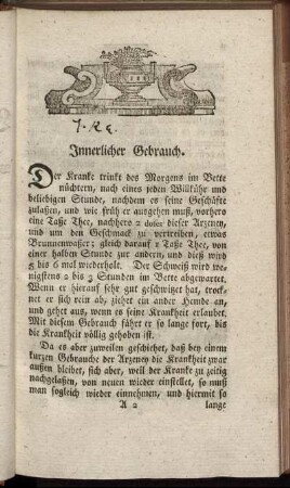 Innerlicher Gebrauch.