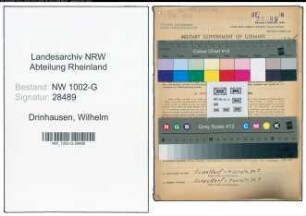 Entnazifizierung Wilhelm Drinhausen, geb. 24.03.1902 (Bauarbeiter)