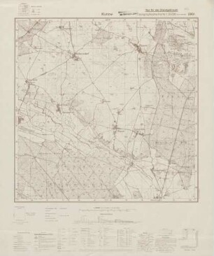 2851 Kunow, Topographische Karte 1:25000 (4cm - Karte)