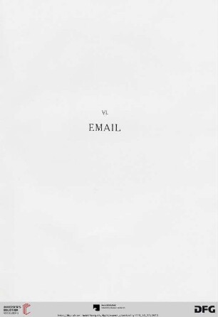 VI. Email (Nr. 265-268)