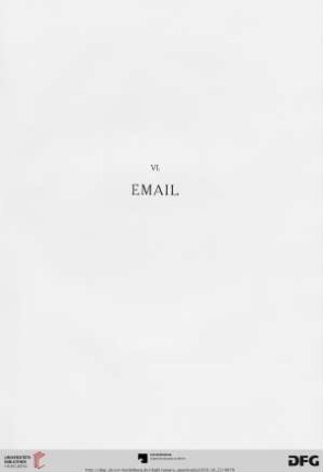 VI. Email (Nr. 265-268)