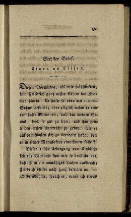 Sechster Brief. - Zehnter Brief.