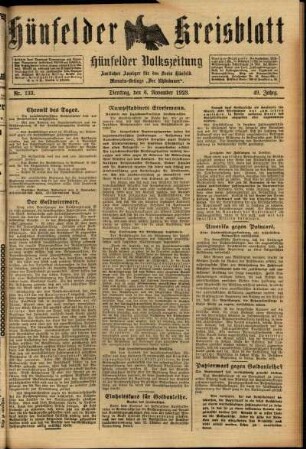Ausgabe vom Dienstag, den 06. November 1923.
