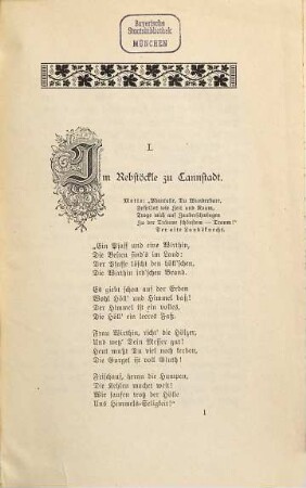 "Solus cum sola!" oder William's Sturmjahre