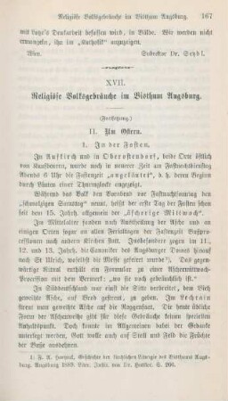 167-175 Religiöse Volksgebräuche im Bisthum Augsburg : Fortsetzung