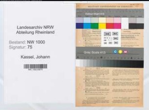 Entnazifizierung Johann Kassel, geb. 05.04.1896 (Kaufmann)