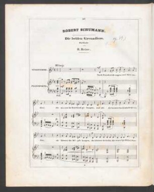 Die beiden Grenadiere / Robert Schumann