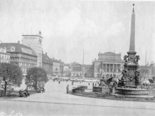 Leipzig: Augustusplatz, Mendebrunnen n. 1927