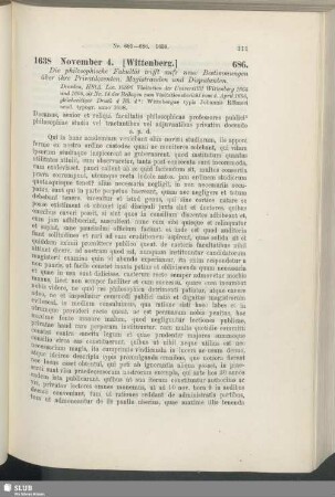 686. 1638, November 4. [Wittenberg]