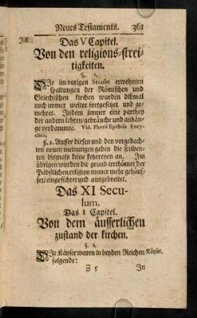 361-377, Das XI. Seculum