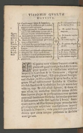 Visionis Quartae Divisio.