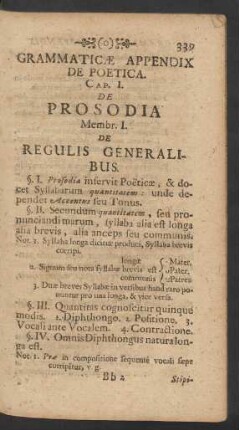 Cap. I. De Prosodia