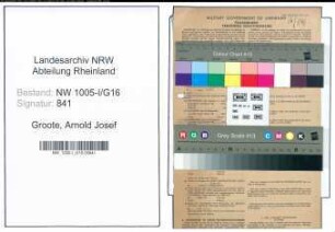 Entnazifizierung Arnold Josef Groote , geb. 12.05.1904 (Landwirt)