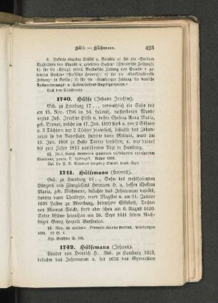 1742. Hülsemann (Johann).