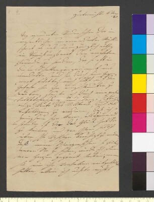 Brief von Willemer, Marianne von an Goethe, Johann Wolfgang von