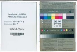Entnazifizierung Walter Schmidt , geb. 13.03.1905 (Feilenschmied)
