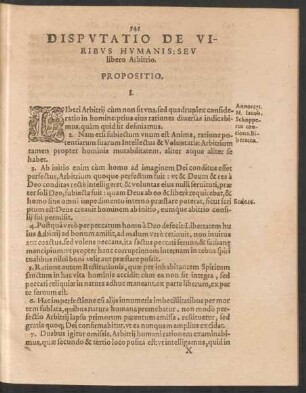 Disputatio De Viribus Humanis: Seu libero Arbitrio.