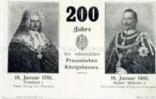 Postkarte zum 200jährigen Bestehen des Königreichs Preußen