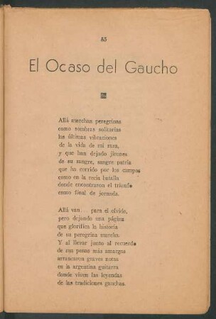 El ocaso del gaucho