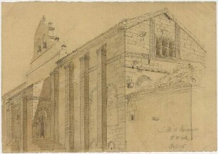 Sta. Maria de Naranco zu Oviedo, Gesamtgebäude von Nordwesten