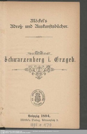 1894: Schwarzenberg i. Erzgeb.
