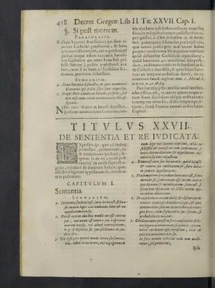Titulus XXVII.
