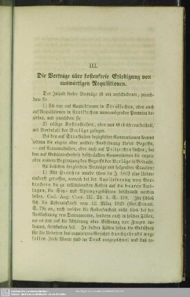 III. Die Verträge über kostenfreie Erledigung von auswärtigen Requisitionen
