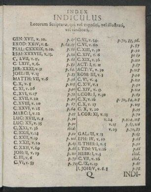 Indiculus Locorum Scripturae ...