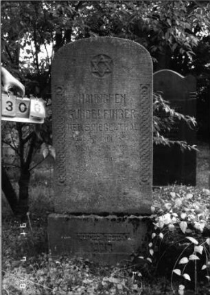 Grabstein 1306 [Hahn S. 82 Grab-Nr. 1774]