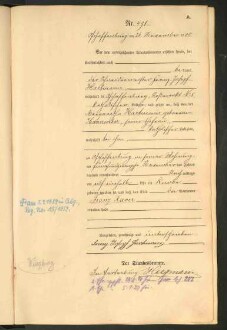 Standesamtsbuch der Stadt Aschaffenburg: Geburten 365/1900 - 184/1901