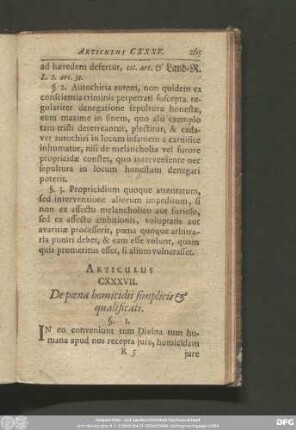 Articulus CXXXVII. De poena homicidii simpicis & qualificati.