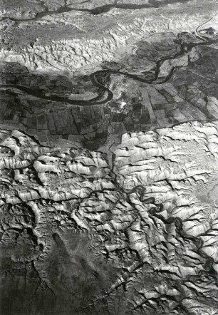 Blick von Oben auf die Negev-Wüste