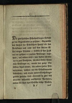 Die gewoehnlichen Schulpruefungen ...
