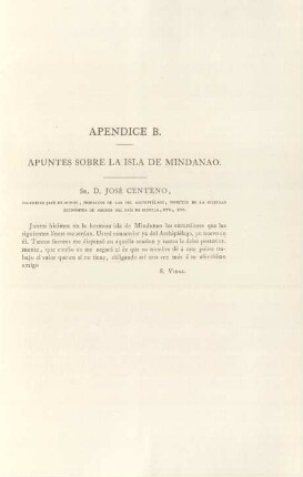 Apendice B. Apuntes sobre la isla de Mindanao