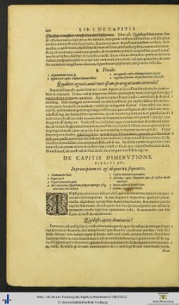 Titulus XVI. De Capitis Diminutione.
