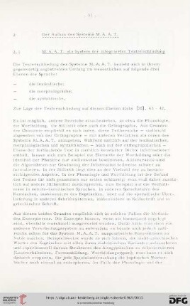 2 Der Aufbau des Systems M.A.A.T.
