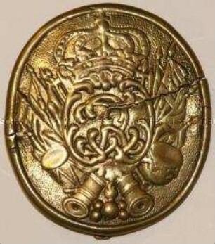 Mittelblech einer Patronentasche, Infanterie-Regiment, Preußen