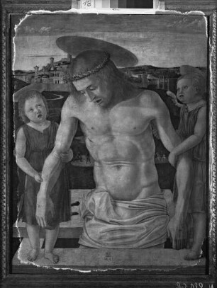Der tote Christus von Engeln beweint