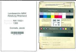 Entnazifizierung Jacob Conrads, geb. 01.05.1896 (Kaufm.Angest.)