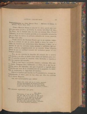 Presentimientos, por Arturo Marasso Rocca