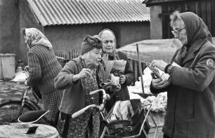 Höhepunkt am Vormittag: Die Ankunft der Postfrau