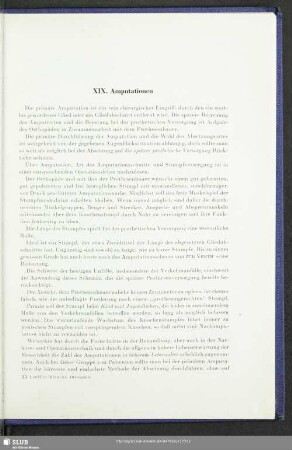 XIX. Amputationen