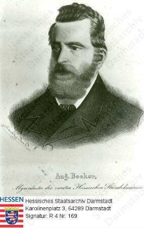 Becker, August (1812-1871) / Porträt, rechtsblickendes Brustbild